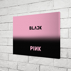 Холст прямоугольный Blackpink - розово-черный, цвет: 3D-принт — фото 2