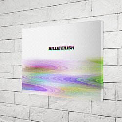 Холст прямоугольный BILLIE EILISH: White Glitch, цвет: 3D-принт — фото 2