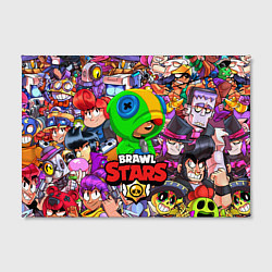 Холст прямоугольный BRAWL STARS LEON, цвет: 3D-принт — фото 2