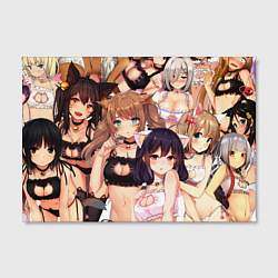 Холст прямоугольный Ahegao, цвет: 3D-принт — фото 2