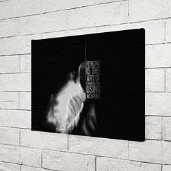 Холст прямоугольный Fencing is the art, цвет: 3D-принт — фото 2