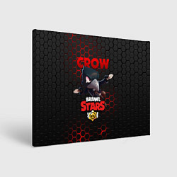 Холст прямоугольный BRAWL STARS CROW, цвет: 3D-принт