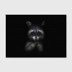 Холст прямоугольный Енот, цвет: 3D-принт — фото 2