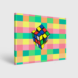 Холст прямоугольный Кубик Рубика, цвет: 3D-принт