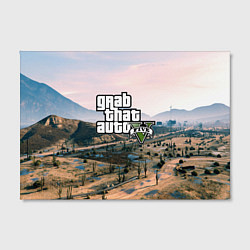 Холст прямоугольный Grand Theft Auto 5, цвет: 3D-принт — фото 2