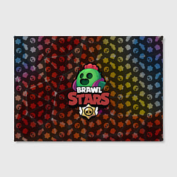 Холст прямоугольный BRAWL STARS:SPIKE, цвет: 3D-принт — фото 2