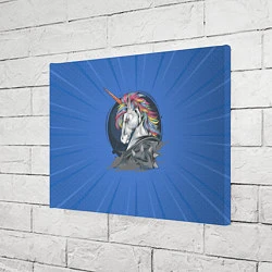 Холст прямоугольный Единорог Rock, цвет: 3D-принт — фото 2