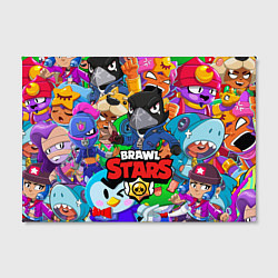 Холст прямоугольный BRAWL STARS CROW, цвет: 3D-принт — фото 2