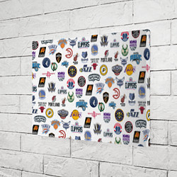 Холст прямоугольный NBA Pattern, цвет: 3D-принт — фото 2