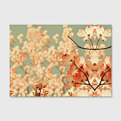 Холст прямоугольный Flowers, цвет: 3D-принт — фото 2