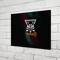 Холст прямоугольный The Division 2 Logo, цвет: 3D-принт — фото 2