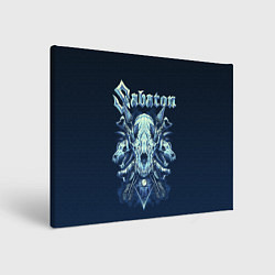 Холст прямоугольный Skull Sabaton, цвет: 3D-принт