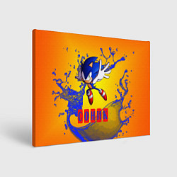 Холст прямоугольный Sonic - Соник, цвет: 3D-принт