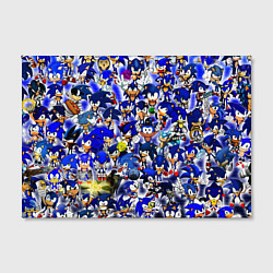 Холст прямоугольный All of Sonic, цвет: 3D-принт — фото 2