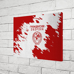 Холст прямоугольный Гражданская оборона, цвет: 3D-принт — фото 2