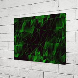 Холст прямоугольный GREEN STRIPES, цвет: 3D-принт — фото 2