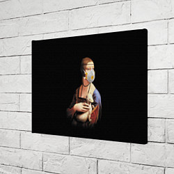 Холст прямоугольный Чечилия Галлерани - дама с горностаем, цвет: 3D-принт — фото 2