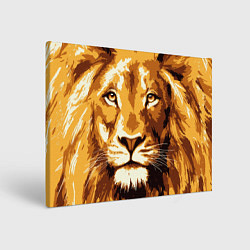Холст прямоугольный Взгляд льва, цвет: 3D-принт