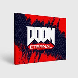 Холст прямоугольный DOOM ETERNAL ДУМ ЭТЕРНАЛ, цвет: 3D-принт