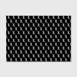Холст прямоугольный Эл паттерн черный, цвет: 3D-принт — фото 2