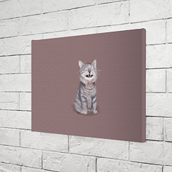 Холст прямоугольный Котёнок ыыы, цвет: 3D-принт — фото 2