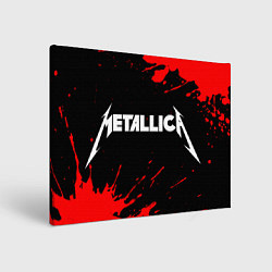 Холст прямоугольный METALLICA МЕТАЛЛИКА, цвет: 3D-принт