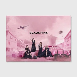 Холст прямоугольный BLACKPINK x PUBG, цвет: 3D-принт — фото 2