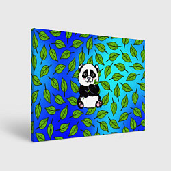 Холст прямоугольный Панда, цвет: 3D-принт