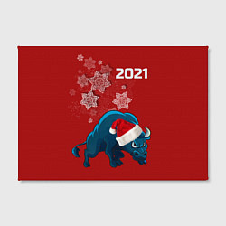 Холст прямоугольный Бык 2021, цвет: 3D-принт — фото 2