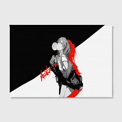 Холст прямоугольный Asuka Langley Evangelion, цвет: 3D-принт — фото 2