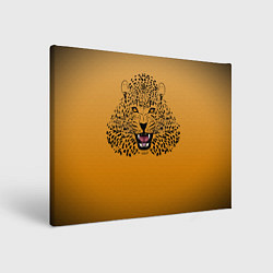 Холст прямоугольный Леопард, цвет: 3D-принт