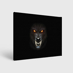 Холст прямоугольный Злой Волк, цвет: 3D-принт