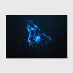 Холст прямоугольный Космический Волк, цвет: 3D-принт — фото 2