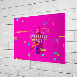 Холст прямоугольный Cyberpunk 2077, цвет: 3D-принт — фото 2