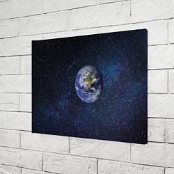 Холст прямоугольный Земля в космосе, цвет: 3D-принт — фото 2
