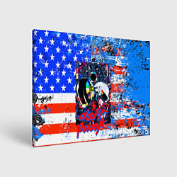 Холст прямоугольный Daft Punk american dream, цвет: 3D-принт
