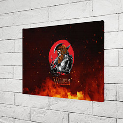 Холст прямоугольный Valheim огненный викинг, цвет: 3D-принт — фото 2