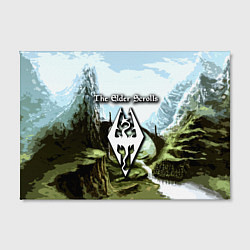 Холст прямоугольный The Elder Scrolls Skyrim, цвет: 3D-принт — фото 2