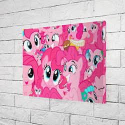 Холст прямоугольный Pinkie Pie pattern, цвет: 3D-принт — фото 2