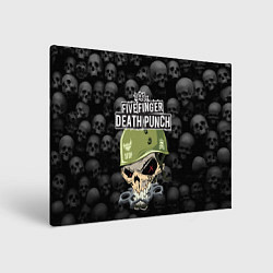 Холст прямоугольный Five Finger Death Punch 5FDP Z, цвет: 3D-принт