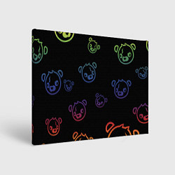 Холст прямоугольный Colorful Bear, цвет: 3D-принт
