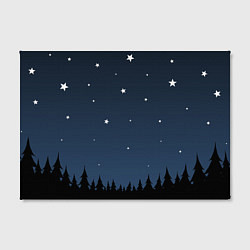 Холст прямоугольный Ночное небо, цвет: 3D-принт — фото 2