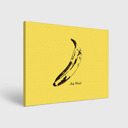 Холст прямоугольный Энди Уорхол - Банан, цвет: 3D-принт