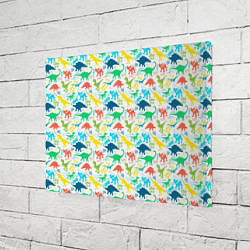 Холст прямоугольный DINOSAUR, цвет: 3D-принт — фото 2