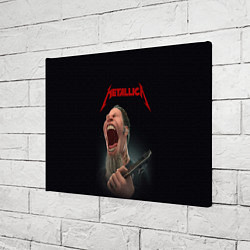 Холст прямоугольный James Alan Hetfield METALLICA Z, цвет: 3D-принт — фото 2