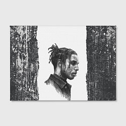 Холст прямоугольный ASAP ROCKY АСАП спина Z, цвет: 3D-принт — фото 2