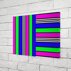 Холст прямоугольный Полосатый яркий летний узор, цвет: 3D-принт — фото 2