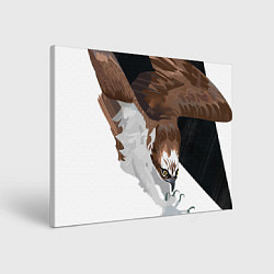 Холст прямоугольный Орёл в деле, цвет: 3D-принт