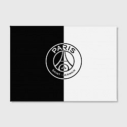 Холст прямоугольный ФК ПСЖ PSG BLACK & WHITE, цвет: 3D-принт — фото 2