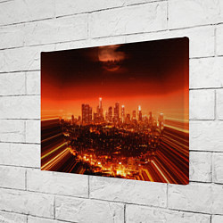 Холст прямоугольный Закат в Нью Йорке, цвет: 3D-принт — фото 2